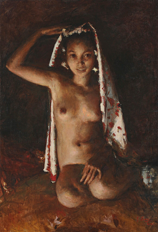 裸体肖像 Portrait of a nude (c.1940)，罗穆亚尔多·洛卡特利