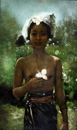 年轻的巴厘岛人 Young balinese (c.1939; Indonesia                     )，罗穆亚尔多·洛卡特利