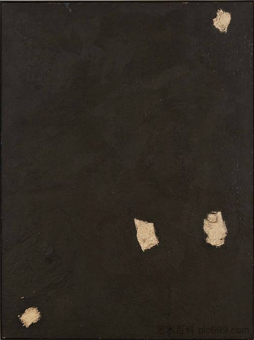 无题（黑色绘画） Untitled (black painting) (1959)，罗纳德布莱登