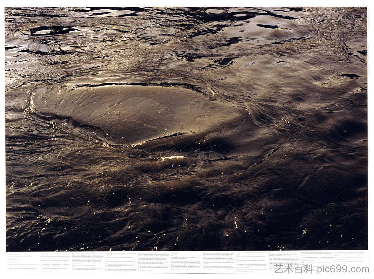 无题（出自《静水》（例如泰晤士河）系列） Untitled (from the series Still Water (The River Thames, for Example)) (1999)，罗尼·霍恩