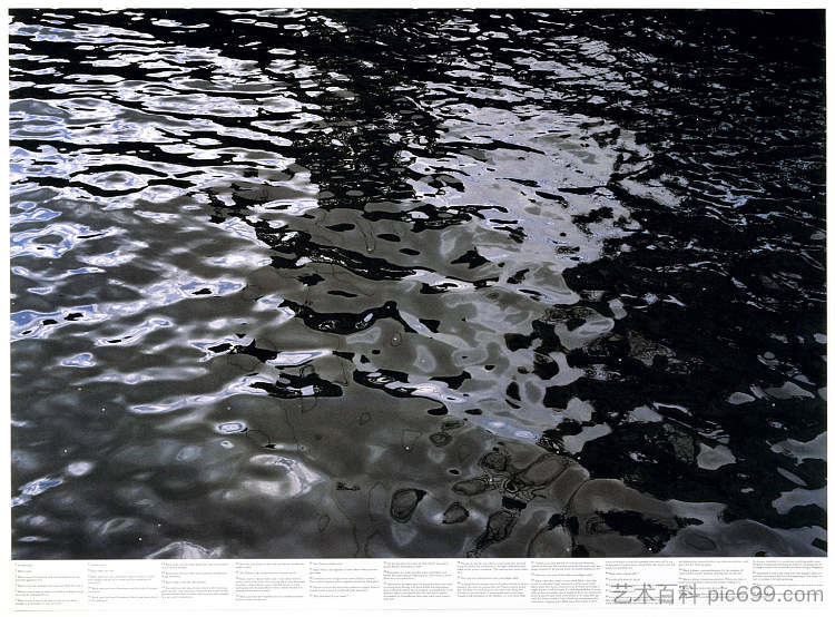 无题（出自《静水》（例如泰晤士河）系列） Untitled (from the series Still Water (The River Thames, for Example)) (1999)，罗尼·霍恩