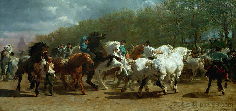 马展 The Horse Fair (1855)，罗莎·博纳尔