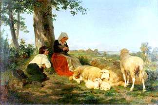 休息 Repose (1846)，罗莎·博纳尔