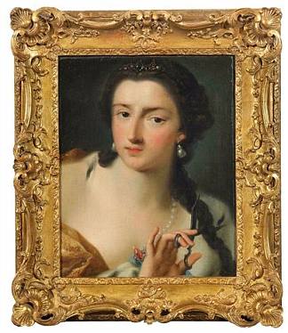 Portrait of Countess Orzelska 飾演 Berenice Ritratto della Contessa Orzelska in veste di Berenice，罗萨尔巴·卡列拉