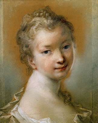 一个年轻女孩的肖像 Portrait of a Young Girl (1708)，罗萨尔巴·卡列拉