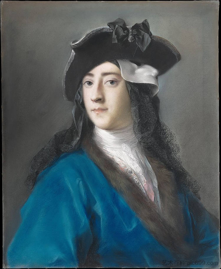 古斯塔夫·汉密尔顿的肖像，第二代博因子爵穿着化装舞会服装 Portrait of Gustavus Hamilton, 2nd Viscount Boyne in Masquerade Costume (1731)，罗萨尔巴·卡列拉