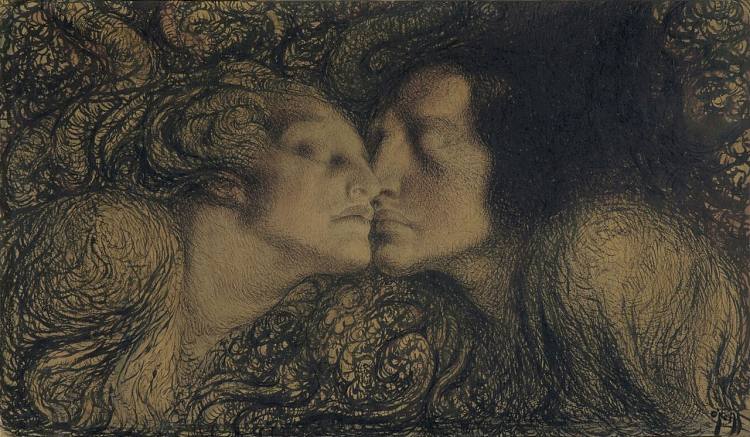 吻 The Kiss (c.1890 - c.1900; United States  )，罗斯·奥尼尔