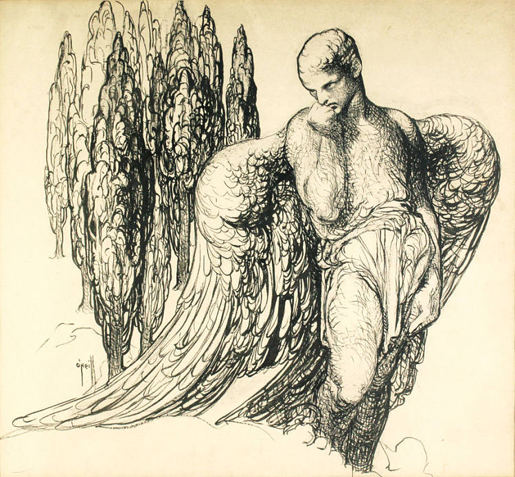 有翅膀的人物 Winged Figure (1920; United States  )，罗斯·奥尼尔