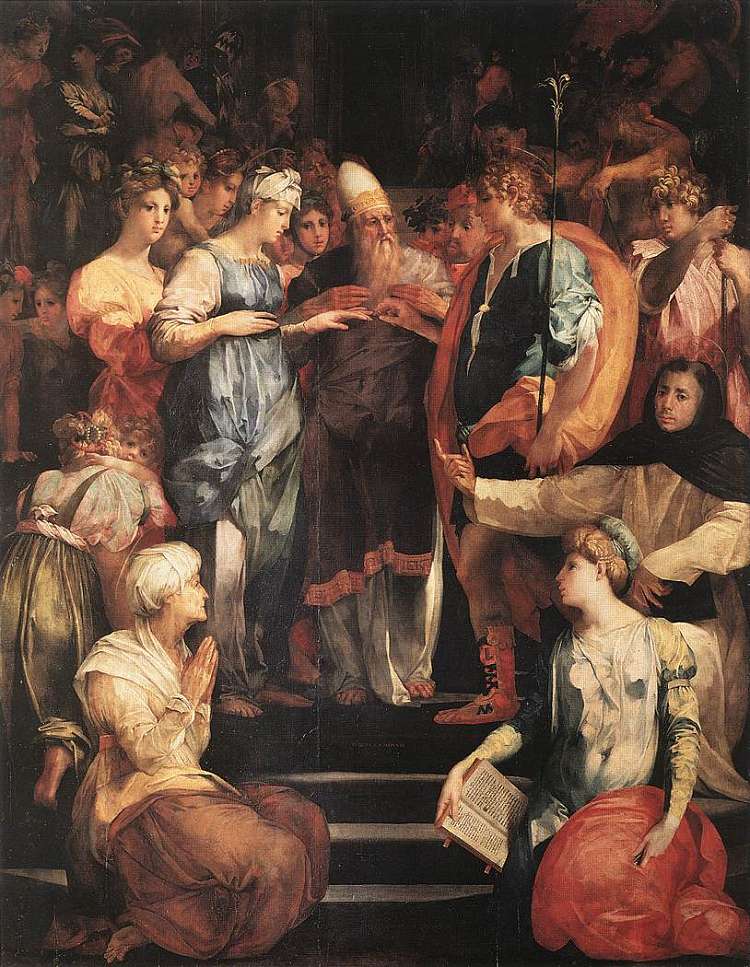 圣母的婚姻 Marriage of the Virgin (1523; Italy  )，罗素·菲伦蒂诺