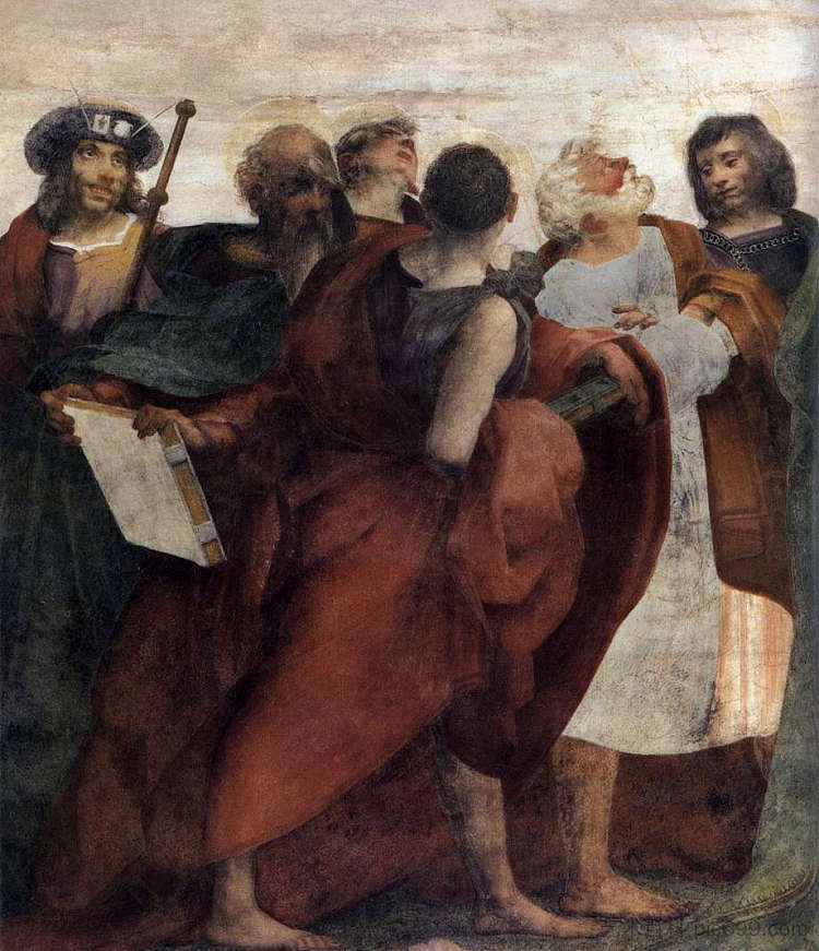 圣母升天(细节) Assumption of the Virgin (detail) (1517),罗素·菲伦蒂诺