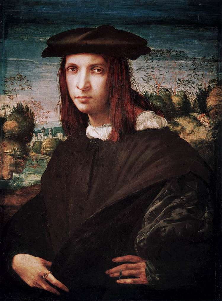 一个年轻人 A Young Man (1517 - 1518; Italy  )，罗素·菲伦蒂诺