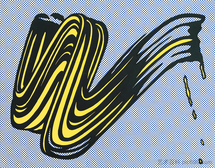 笔触 Brushstroke (1965),罗伊·李奇登斯坦