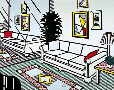带镜面墙的内部 Interior with mirrored wall (1991),罗伊·李奇登斯坦