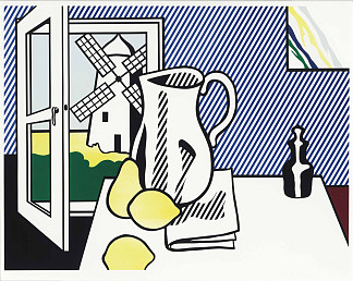 静物与风车 Still Life with Windmill (1974)，罗伊·李奇登斯坦