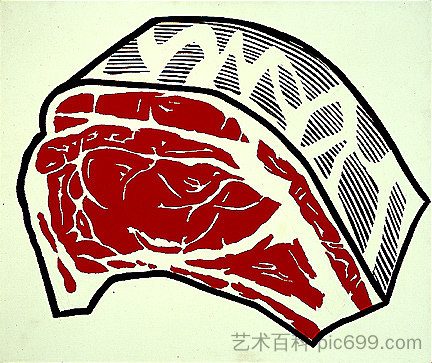 站立肋骨 Standing rib (1962)，罗伊·李奇登斯坦