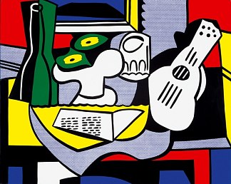 毕加索之后的静物 Still life after Picasso (1964)，罗伊·李奇登斯坦
