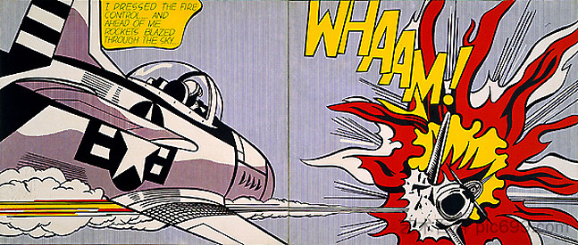 哗！ Whaam! (1963)，罗伊·李奇登斯坦