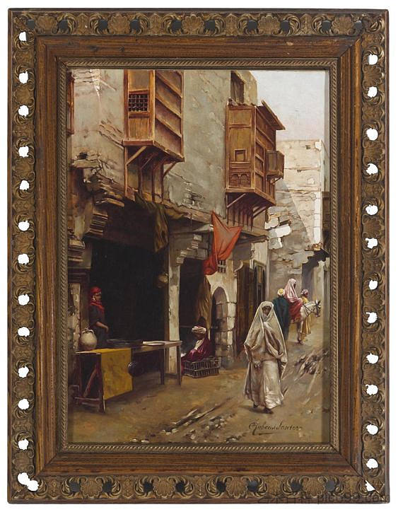 中东街景 Middle Eastern street scene，鲁本斯·桑托罗