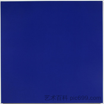 第97—23幅画（群青蓝、锌白、红宝石湖） Painting No. 97—23 (Ultramarine Blue, Zinc White, Ruby Lake) (1997)，鲁道夫·克里尼斯