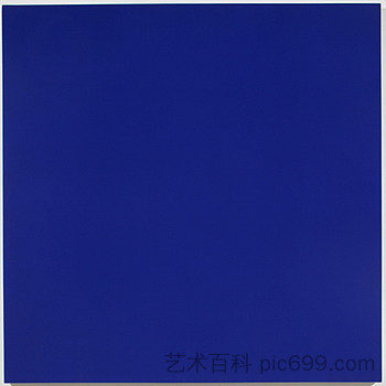 第97—23幅画（群青蓝、锌白、红宝石湖） Painting No. 97—23 (Ultramarine Blue, Zinc White, Ruby Lake) (1997)，鲁道夫·克里尼斯