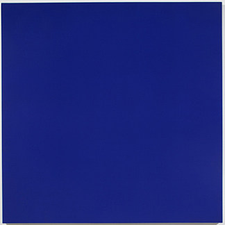 第97—23幅画（群青蓝、锌白、红宝石湖） Painting No. 97—23 (Ultramarine Blue, Zinc White, Ruby Lake) (1997)，鲁道夫·克里尼斯