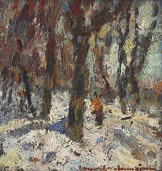 穿越森林的冬季小径 Winter Path Through the Forest (1960)，鲁道夫·史怀哲·卡帕纳