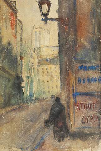 巴黎街头 Street in Paris (1931)，鲁道夫·史怀哲·卡帕纳