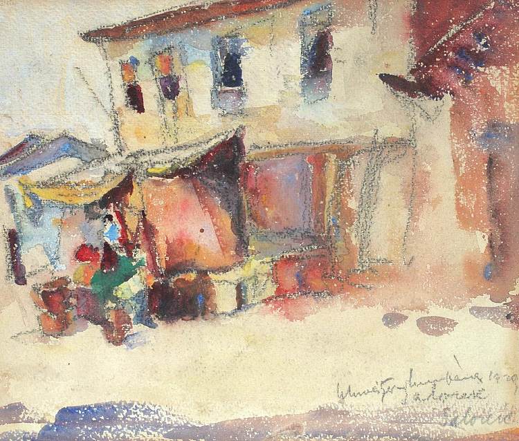 塞萨洛尼基市场 Market in Thessaloniki (1929)，鲁道夫·史怀哲·卡帕纳