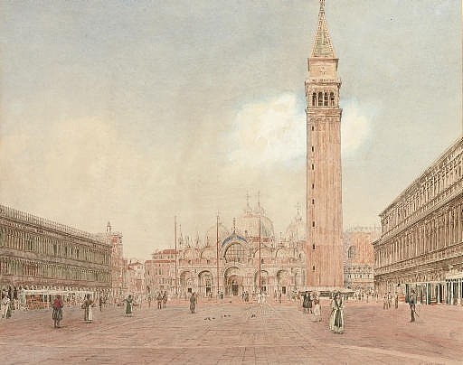 圣马可广场 St. Mark's square (1834; Venice,Italy  )，鲁道夫·冯阿尔特