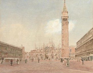 圣马可广场 St. Mark’s square (1834; Venice,Italy                     )，鲁道夫·冯阿尔特