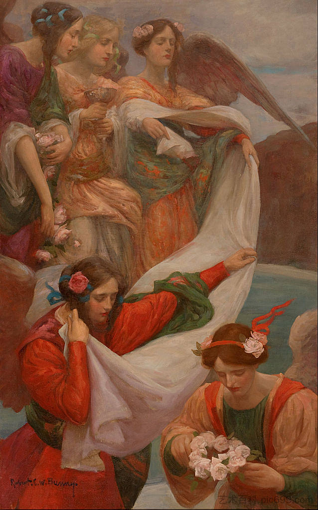 天使降临 Angels Descending (1897)，鲁珀特·巴尼