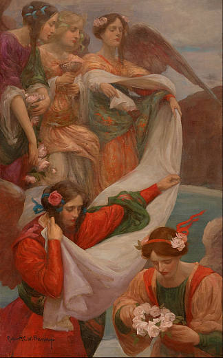 天使降临 Angels Descending (1897)，鲁珀特·巴尼