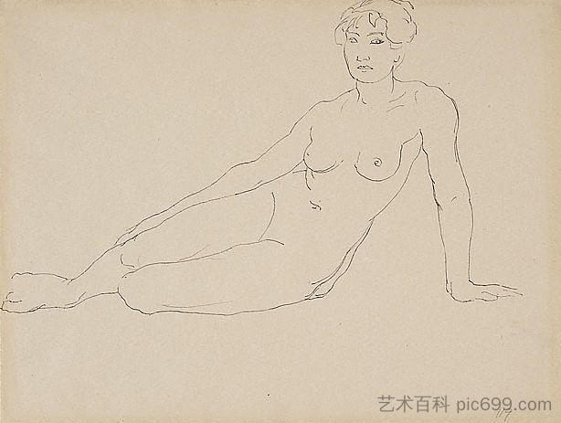 裸 Nude (1920)，鲁珀特·巴尼