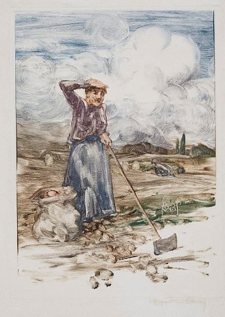 无题（可能是收获） Untitled (possibly Harvest) (1898)，鲁珀特·巴尼