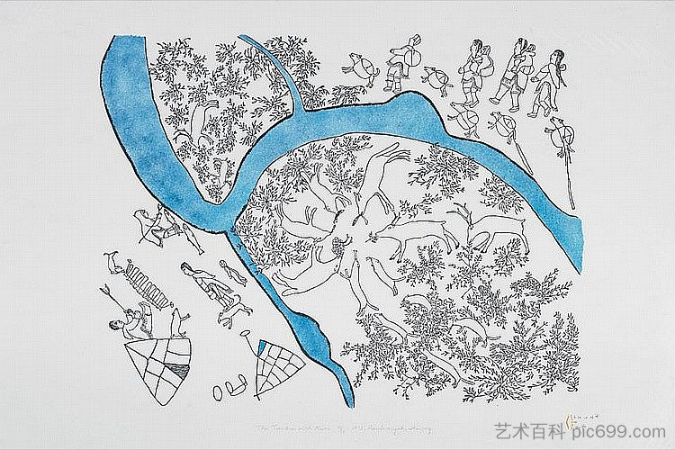 苔原与河流 The Tundra with River，露丝·安娜克图西·图鲁里克