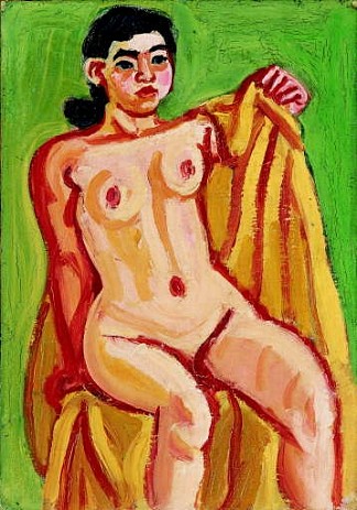 裸 Nude，梅原龙三郎