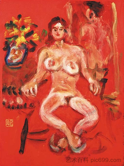 裸 Nude，梅原龙三郎