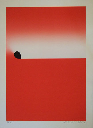 来自方形红色的光 Light From Square Red (1984)，元永定正