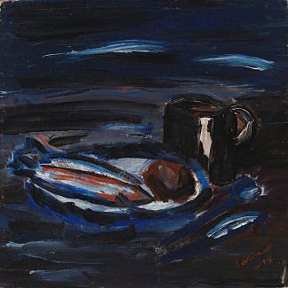 鲱鱼静物 Silakka Asetelma (1918)，萨利宁·泰科
