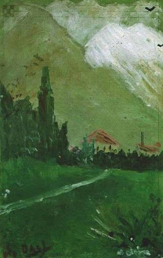 景观 Landscape (c.1910 – c.1914; Spain                     )，萨尔瓦多·达利