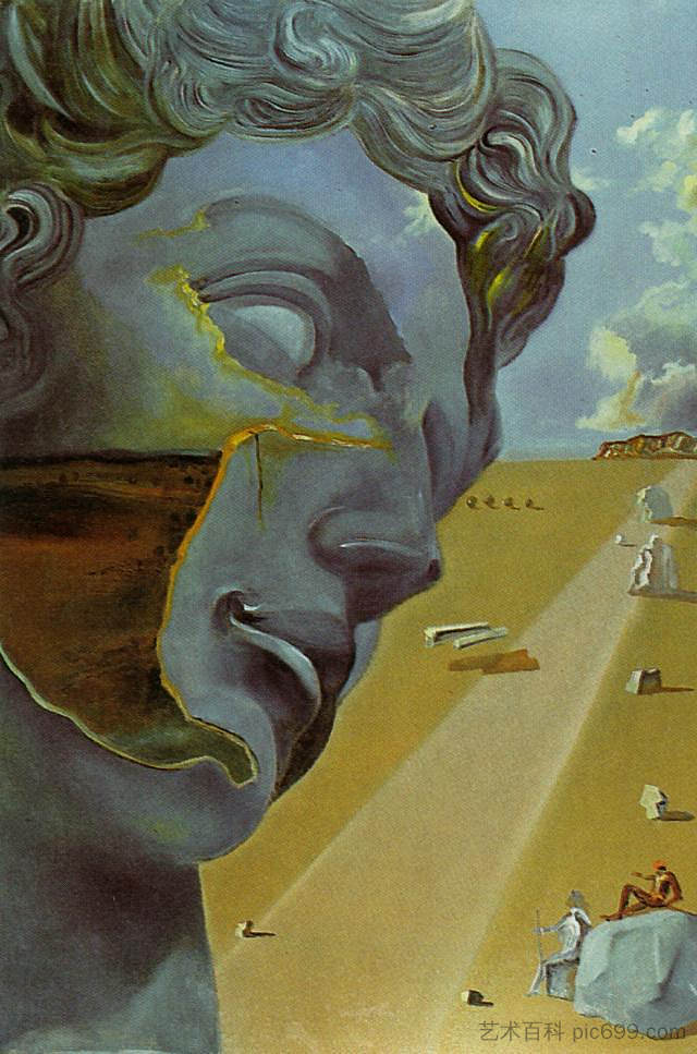 以朱利亚诺·迪·美第奇的名字命名 After the Head of 'Giuliano di Medici (1982)，萨尔瓦多·达利