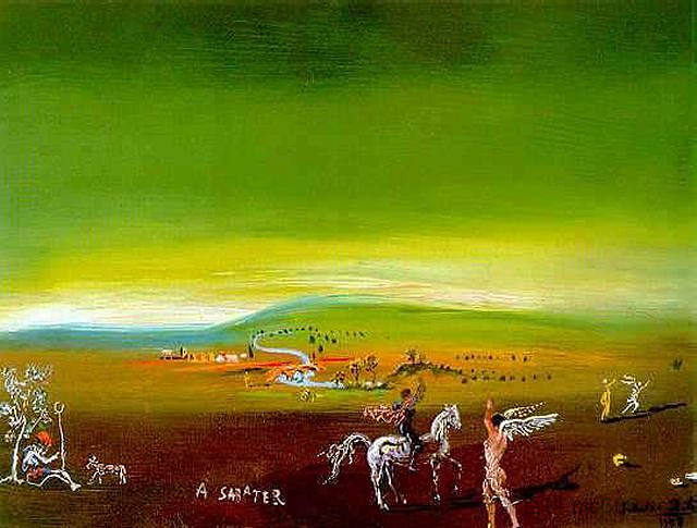 Ampurdanese景观, Ampurdanese Landscape, (1978),萨尔瓦多·达利