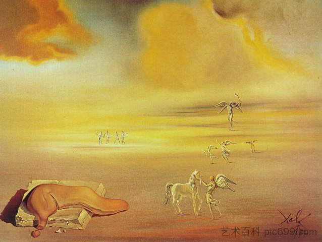 天使的景观 Angelic Landscape (1977),萨尔瓦多·达利
