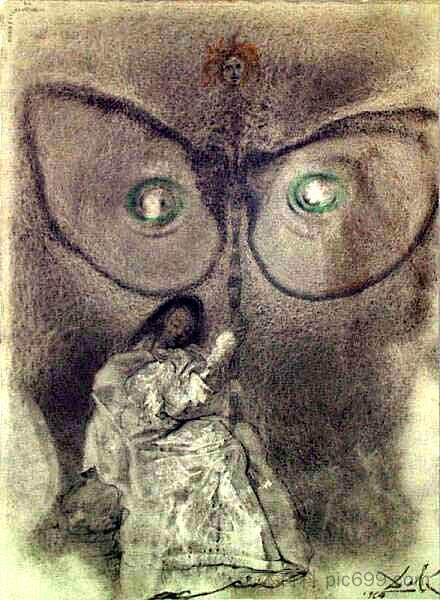 在你出母胎之前,先使自己成圣(耶利米书 1:5) Antequam exhires de vulva sactificavite (Jeremiah 1:5) (1964),萨尔瓦多·达利