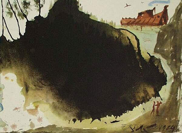 Aquae淹没了超级地形(创世记6:17) Aquae diluvii super terram (Genesis 6:17) (1964 - 1967),萨尔瓦多·达利