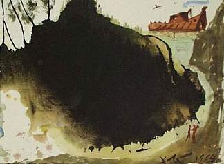 Aquae淹没了超级地形（创世记6：17） Aquae diluvii super terram (Genesis 6:17) (1964 – 1967)，萨尔瓦多·达利