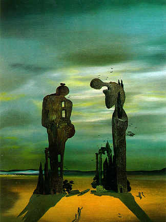 考古回忆 小米的《三钟经》 Archeological Reminiscence Millet’s Angelus (1935)，萨尔瓦多·达利