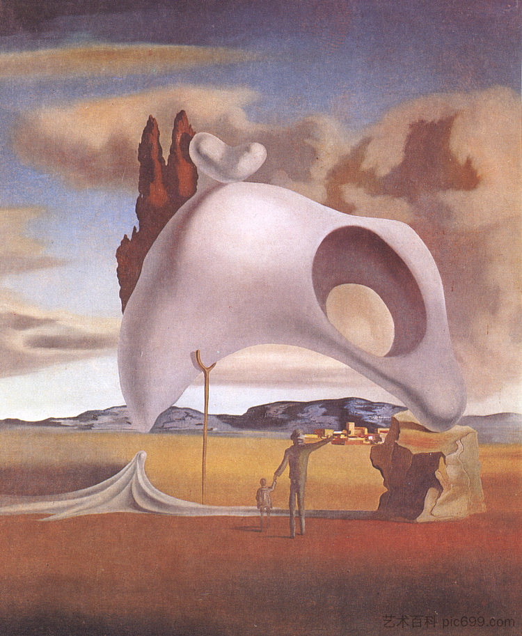 雨后的返祖遗迹 Atavistic Vestiges After the Rain (1934),萨尔瓦多·达利