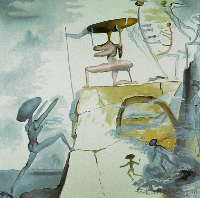 Atmospherocephalic数据 Atmospherocephalic Figures (1982),萨尔瓦多·达利
