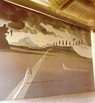 “唐璜·特诺里奥”的背景 Backdrop for ‘Don Juan Tenorio’ (1950)，萨尔瓦多·达利